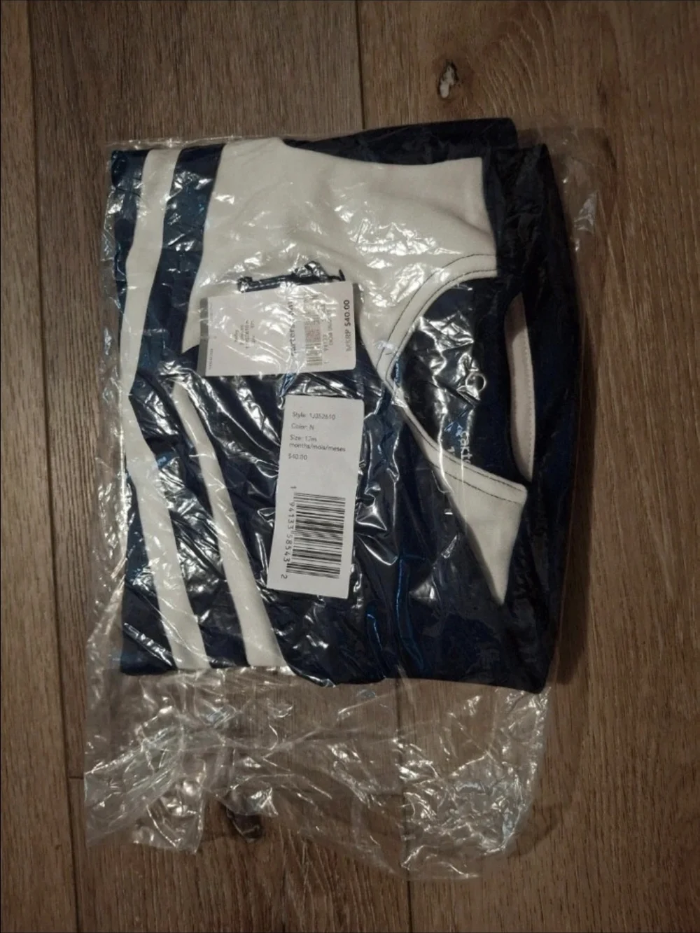 Carter's Navy and White 'Daddy's M.V.P.' Hooded Dress